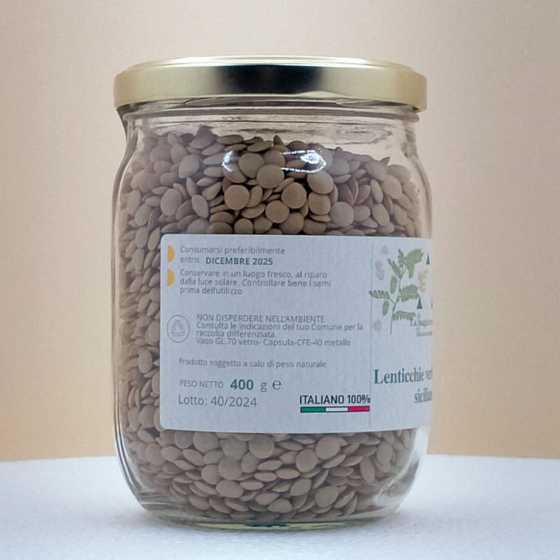 LENTICCHE VERDI GRANDI SICILIANE 400g - immagine 3