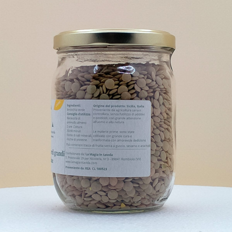 LENTICCHE VERDI GRANDI SICILIANE 400g - immagine 2