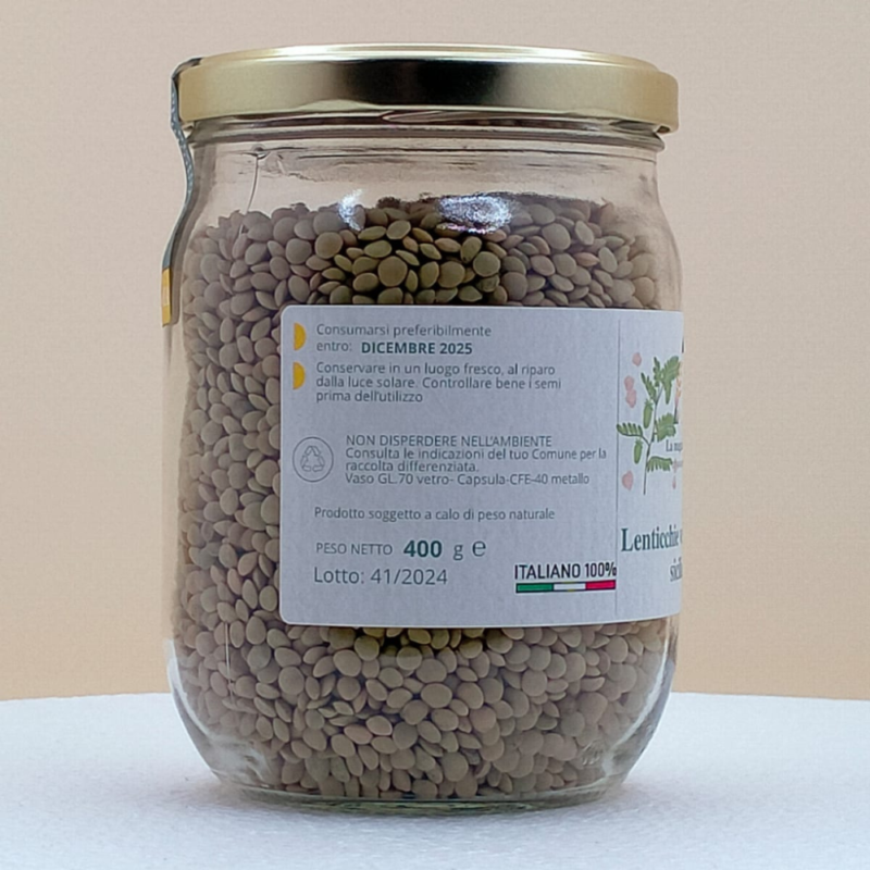 LENTICCHE VERDI PICCOLE SICILIANE 400g - immagine 2