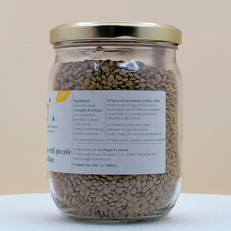 LENTICCHE VERDI PICCOLE SICILIANE 400g - immagine 3