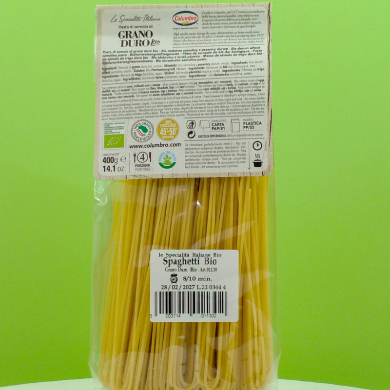 SPAGHETTI DI GRANO DURO BIO 400g - immagine 2