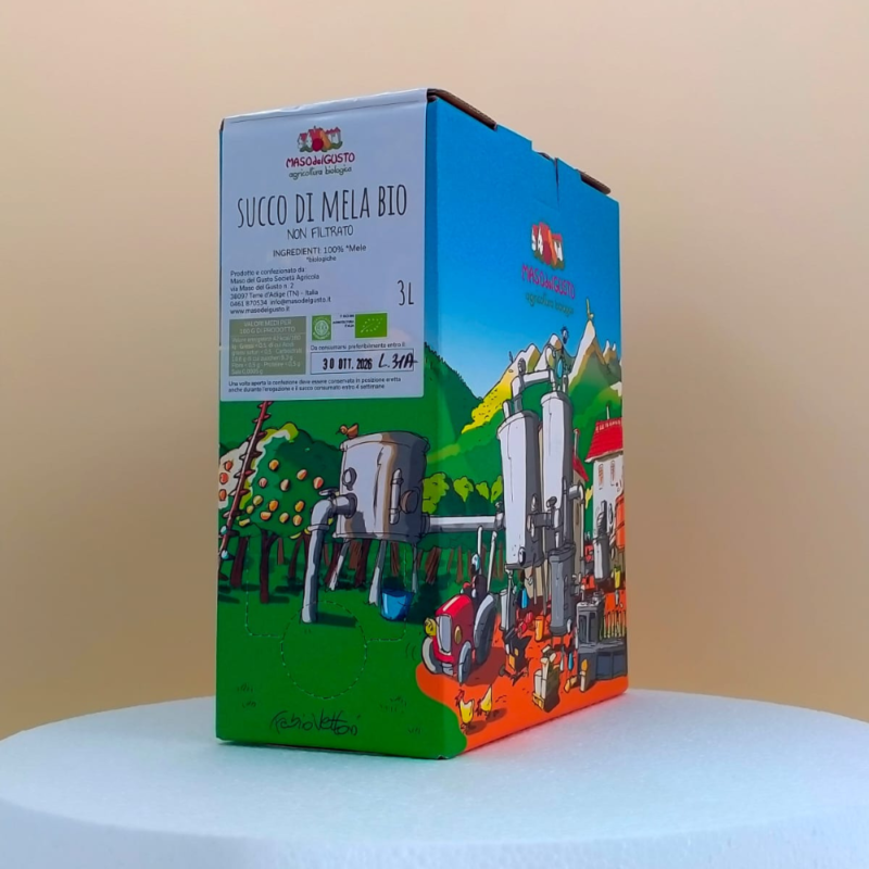 SUCCO DI MELA NON FILTRATO, NATURALE 3 lt - immagine 2