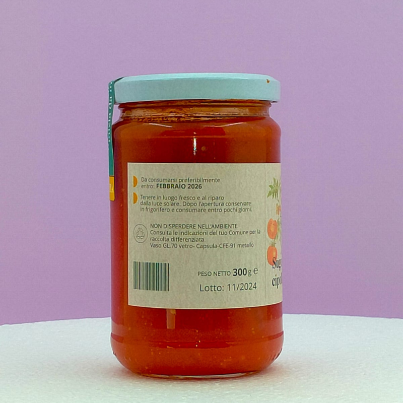 SUGO DI POMODORO CON CIPOLLA DI TROPEA 300g - immagine 3